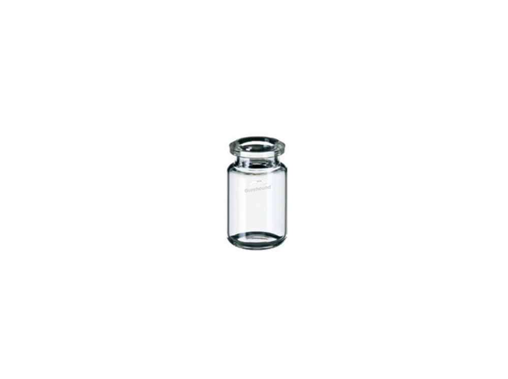 Picture of 10mL Headspace Vial, Crimp Top, Clear Glass, Flat Base, 20mm Bevelled Edge Crimp